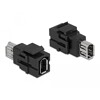 Moduł Keystone FireWire wtyk żeński do FireWire wtyk żeńskiego czarny Delock 86852