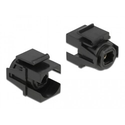 Moduł Keystone TOSLINK żeńskie do TOSLINK żeńskiego czarny Delock 86868