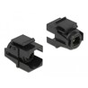 Moduł Keystone TOSLINK żeńskie do TOSLINK żeńskiego czarny Delock 86868