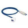 Moduł Keystone USB 3.0 A wtyk żeński 250° do USB 3.0 A wtyk męskiego z przewodem Delock 86871