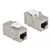 Moduł Keystone z gniazdem RJ45 do gniazda RJ45 Cat.6A Delock 86996