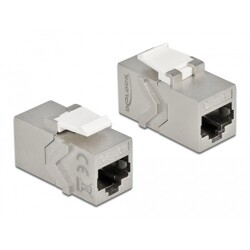 Moduł Keystone z gniazdem RJ45 do gniazda RJ45 Cat.6A Delock 86996