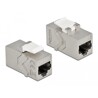 Moduł Keystone z gniazdem RJ45 do gniazda RJ45 Cat.6A Delock 86996