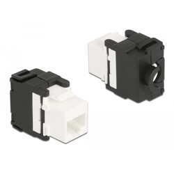 Moduł Keystone RJ45 żeńskie do LSA Cat.6A 180° beznarzędziowy Delock 87034