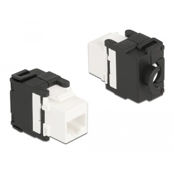 Moduł Keystone RJ45 żeńskie do LSA Cat.6A 180° beznarzędziowy Delock 87034