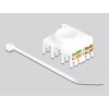Moduł Keystone RJ45 żeńskie do LSA Cat.6A 180° beznarzędziowy Delock 87034