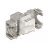 Moduł Keystone RJ45 żeńskie do LSA Cat.6A 180° beznarzędziowy metalowy Delock 87036