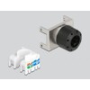 Moduł Keystone RJ45 żeńskie do LSA Cat.6A 180° beznarzędziowy metalowy Delock 87036