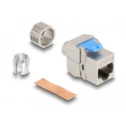 Moduł Keystone RJ45 żeńskie do LSA Cat.8.1 beznarzędziowy Delock 87059