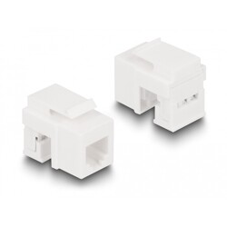 Zestaw Keystone LSA z zatrzaskowym uchwytem RJ45/RJ11 Cat.6 czarny Delock 87104