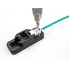 Zestaw Keystone LSA z zatrzaskowym uchwytem RJ45/RJ11 Cat.6 czarny Delock 87104