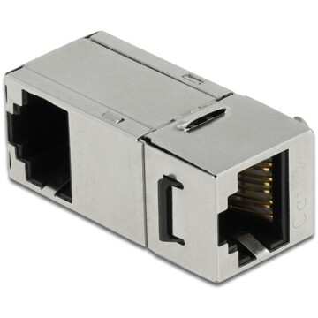 Moduł Keystone z gniazdem RJ45 do gniazda RJ45 Cat.6A kątowy 90° Delock 87142