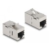 Moduł Keystone z gniazdem RJ45 do gniazda RJ45 Cat.6A Delock 87161