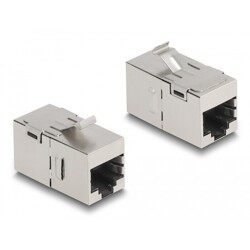 Moduł Keystone z gniazdem RJ45 do gniazda RJ45 Cat.6A Delock 87161