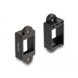 Uchwyt Keystone do instalacji z połączeniem śrubowym czarny Delock 87684