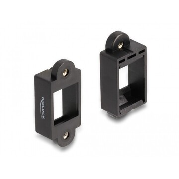 Uchwyt Keystone do instalacji z połączeniem śrubowym czarny Delock 87684