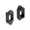 Uchwyt Keystone do instalacji z połączeniem śrubowym czarny Delock 87684