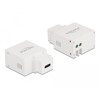 Moduł Keystone port ładowania USB Type-C 2.1A biały Delock 87792