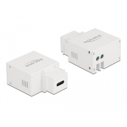 Moduł Keystone port ładowania USB Type-C 2.1A biały Delock 87792