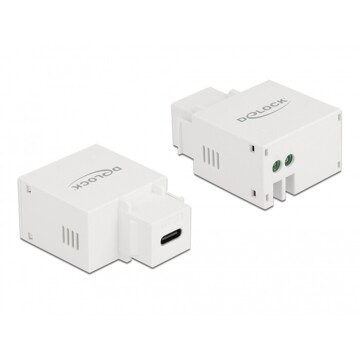Moduł Keystone port ładowania USB Type-C 2.1A biały Delock 87792