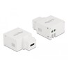 Moduł Keystone port ładowania USB Type-C 2.1A biały Delock 87792
