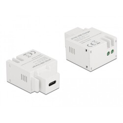 Moduł Keystone port ładowania USB Type-C 2.1A biały Delock 87792