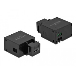 Moduł Keystone port ładowania USB Type-C 2.1A czarny Delock 87793