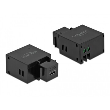 Moduł Keystone port ładowania USB Type-C 2.1A czarny Delock 87793