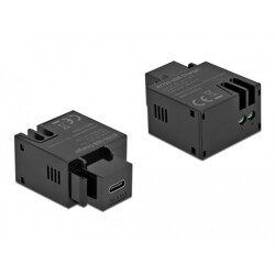 Moduł Keystone port ładowania USB Type-C 2.1A czarny Delock 87793