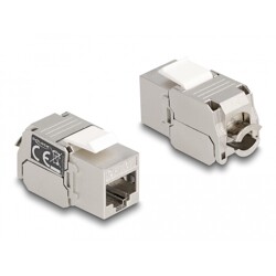Moduł Keystone RJ45 żeńskie do LSA Cat.6A z LED Delock 87856