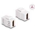 Moduł Keystone HDMI wtyk żeński do HDMI wtyk żeńskiego biały Delock 87876