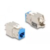 Moduł Keystone RJ45 żeńskie do LSA Cat.6A zestaw bez użycia narzędzi w różnych kolorach 8 sztuk Delock 87896