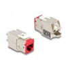 Moduł Keystone RJ45 żeńskie do LSA Cat.6A zestaw bez użycia narzędzi w różnych kolorach 8 sztuk Delock 87896