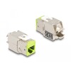 Moduł Keystone RJ45 żeńskie do LSA Cat.6A zestaw bez użycia narzędzi w różnych kolorach 8 sztuk Delock 87896