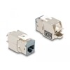 Moduł Keystone RJ45 żeńskie do LSA Cat.6A zestaw bez użycia narzędzi w różnych kolorach 8 sztuk Delock 87896
