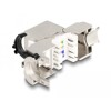 Moduł Keystone RJ45 żeńskie do LSA Cat.6A STP z zatrzaskiem blokującym bez opaski kablowej Delock 88020