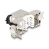 Moduł Keystone RJ45 żeńskie do LSA Cat.6A STP z zatrzaskiem blokującym bez opaski kablowej Delock 88020