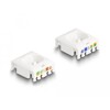 Moduł Keystone RJ45 żeńskie do LSA Cat.6A STP z zatrzaskiem blokującym bez opaski kablowej Delock 88020