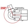 Moduł Keystone USB 2.0 A wtyk żeński do USB Type-C męskiego 250° z przewodem 0.5 m Delock 88056