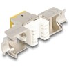 Moduł Keystone RJ45 żeńskie do LSA Cat.6A zestaw beznarzędziowy żółty 10 sztuk Delock 88111