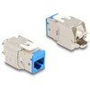 Moduł Keystone RJ45 żeńskie do LSA Cat.6A zestaw beznarzędziowy niebieski 10 sztuk Delock 88113