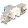 Moduł Keystone RJ45 żeńskie do LSA Cat.6A zestaw beznarzędziowy niebieski 10 sztuk Delock 88113
