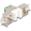 Moduł Keystone RJ45 żeńskie do LSA Cat.6A zestaw beznarzędziowy zielony 10 sztuk Delock 88116