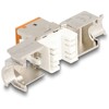 Moduł Keystone RJ45 żeńskie do LSA Cat.6A zestaw beznarzędziowy pomarańczowy 10 sztuk Delock 88117