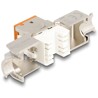 Moduł Keystone RJ45 żeńskie do LSA Cat.6A zestaw beznarzędziowy pomarańczowy 10 sztuk Delock 88117