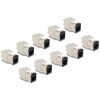 Moduł Keystone RJ45 żeńskie do LSA Cat.6A zestaw beznarzędziowy czarny 10 sztuk Delock 88118