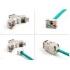 Moduł Keystone RJ45 żeńskie do LSA Cat.6A zestaw beznarzędziowy czarny 10 sztuk Delock 88118