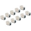Moduł Keystone RJ45 żeńskie do LSA Cat.6A zestaw beznarzędziowy szary 10 sztuk Delock 88120