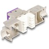 Moduł Keystone RJ45 żeńskie do LSA Cat.6A zestaw beznarzędziowy fioletowy 10 sztuk Delock 88121