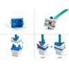 Moduł Keystone RJ45 żeńskie do LSA Cat.6A beznarzędziowy z niebieskim mocowaniem obrotowym Delock 88130